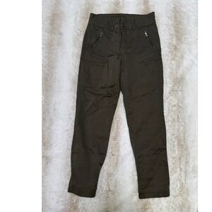 Kut from the Kloth Cargo Pants Women 8 Green Khakis Viscose Excellent Utility